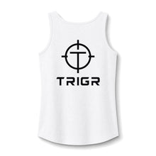 Load image into Gallery viewer, TRIGR Target Logo Tank Top - Women's Cotton Sleeveless Tee
