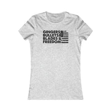 Load image into Gallery viewer, Gingers, Bullets, Blades & Freedom - Adult Women's T-Shirt
