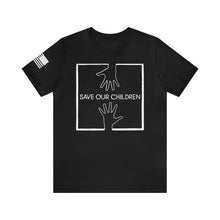 Load image into Gallery viewer, Save Our Children - Hands - Andrew Mitchell - Adult Men's and Women's (Unisex) T-Shirt