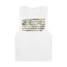 Load image into Gallery viewer, Distressed Camo Flag - Men's Sleeveless Performance Tee