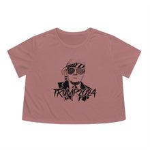 Load image into Gallery viewer, Trump 2024 Bandana Women's Flowy Cropped Tee
