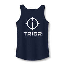 Load image into Gallery viewer, TRIGR Target Logo Tank Top - Women's Cotton Sleeveless Tee