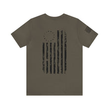 Load image into Gallery viewer, American Since 1776 - Betsy Ross Flag - Adult Men's and Women's (Unisex) T-Shirt