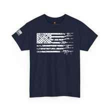 Load image into Gallery viewer, American Flag Gun T-Shirt — Patriotic Firearm Graphic Tee