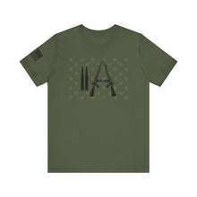 Load image into Gallery viewer, 2A Bullets Patriotic Gun Tee