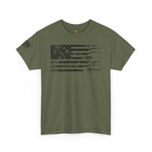 Load image into Gallery viewer, American Flag Gun T-Shirt — Patriotic Firearm Graphic Tee