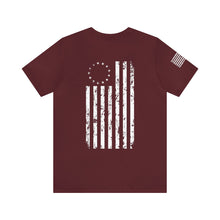 Load image into Gallery viewer, American Since 1776 - Betsy Ross Flag - Adult Men's and Women's (Unisex) T-Shirt
