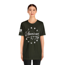 Load image into Gallery viewer, American Since 1776 - Betsy Ross Flag - Adult Men's and Women's (Unisex) T-Shirt