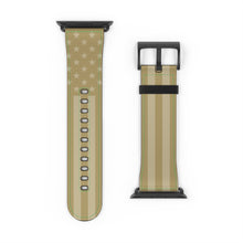 Load image into Gallery viewer, American Flag (Muted Military Tan) - Apple Watch Band