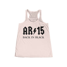 Load image into Gallery viewer, AR-15 Back in Black Women's Flowy Racerback Tank