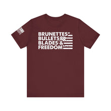 Load image into Gallery viewer, Brunettes, Bullets, Blades and Freedom