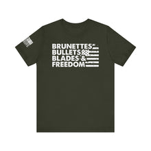 Load image into Gallery viewer, Brunettes, Bullets, Blades and Freedom