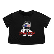Load image into Gallery viewer, Trump 2024 Bandana Women's Flowy Cropped Tee