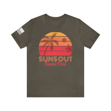 Load image into Gallery viewer, Suns Out Guns Out - Adult Men's and Women's (Unisex) T-Shirt