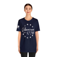 Load image into Gallery viewer, American Since 1776 - Betsy Ross Flag - Adult Men's and Women's (Unisex) T-Shirt