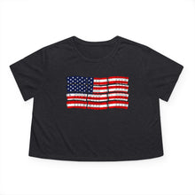 Load image into Gallery viewer, PMAG Flag - Adult Women's Flowy Cropped Tee