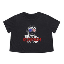 Load image into Gallery viewer, Trump 2024 Bandana Women's Flowy Cropped Tee