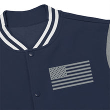Load image into Gallery viewer, American Flag (Embroidered) - Men's Varsity Jacket
