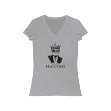 Load image into Gallery viewer, MAGA King - Women's Jersey Short Sleeve V-Neck Tee
