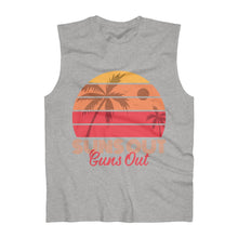 Load image into Gallery viewer, Suns Out Guns Out - Men's Sleeveless Performance Tee