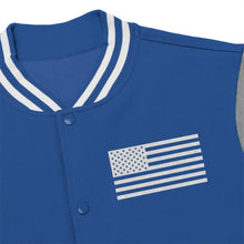 Load image into Gallery viewer, American Flag (Embroidered) - Men's Varsity Jacket