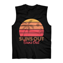 Load image into Gallery viewer, Suns Out Guns Out - Men's Sleeveless Performance Tee