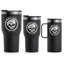Load image into Gallery viewer, Sic Semper Tyrannis - Est 1776 Skull Black Tumbler 30 oz, 20 oz, and 16 oz