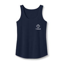 Load image into Gallery viewer, TRIGR Target Logo Tank Top - Women's Cotton Sleeveless Tee
