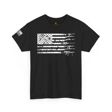 Load image into Gallery viewer, American Flag Gun T-Shirt — Patriotic Firearm Graphic Tee
