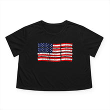 Load image into Gallery viewer, PMAG Flag - Adult Women's Flowy Cropped Tee
