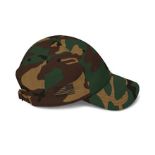 Load image into Gallery viewer, Distressed American Flag Dad Cap - Vintage Patriotic Baseball Hat
