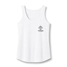 Load image into Gallery viewer, TRIGR Target Logo Tank Top - Women's Cotton Sleeveless Tee
