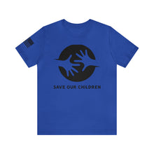Load image into Gallery viewer, Save Our Children - Hands - Adult Men&#39;s and Women&#39;s (Unisex) T-Shirt
