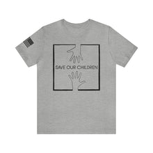 Load image into Gallery viewer, Save Our Children - Hands - Andrew Mitchell - Adult Men&#39;s and Women&#39;s (Unisex) T-Shirt
