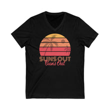 Load image into Gallery viewer, Suns Out Guns Out - Men&#39;s Lightweight V-Neck Tee
