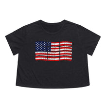 Load image into Gallery viewer, PMAG Flag Flowy Cropped Tee
