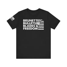 Load image into Gallery viewer, Brunettes, Bullets, Blades and Freedom
