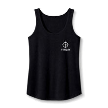 Load image into Gallery viewer, TRIGR Target Logo Tank Top - Women's Cotton Sleeveless Tee
