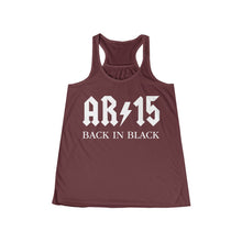 Load image into Gallery viewer, AR-15 Back in Black Women's Flowy Racerback Tank
