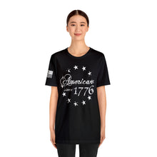 Load image into Gallery viewer, American Since 1776 - Betsy Ross Flag - Adult Men&#39;s and Women&#39;s (Unisex) T-Shirt
