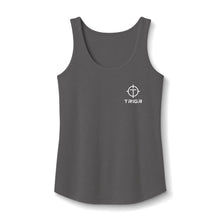 Load image into Gallery viewer, TRIGR Target Logo Tank Top - Women's Cotton Sleeveless Tee
