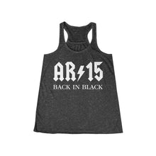 Load image into Gallery viewer, AR-15 Back in Black Women's Flowy Racerback Tank
