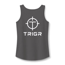 Load image into Gallery viewer, TRIGR Target Logo Tank Top - Women's Cotton Sleeveless Tee
