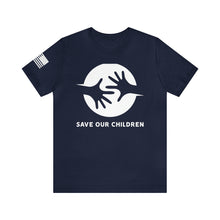 Load image into Gallery viewer, Save Our Children - Hands - Adult Men&#39;s and Women&#39;s (Unisex) T-Shirt
