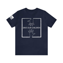 Load image into Gallery viewer, Save Our Children - Hands - Andrew Mitchell - Adult Men&#39;s and Women&#39;s (Unisex) T-Shirt
