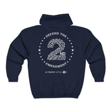 Load image into Gallery viewer, Defend the 2nd Amendment Zip Hoodie — Pro-Second Amendment Full-Zip Sweatshirt
