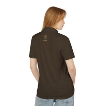 Load image into Gallery viewer, TRIGR Polo Shirt - Dark Brown Polo Shirt - All-Over Print Classic
