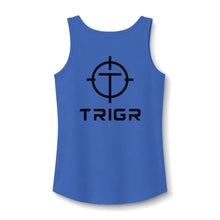 Load image into Gallery viewer, TRIGR Target Logo Tank Top - Women's Cotton Sleeveless Tee
