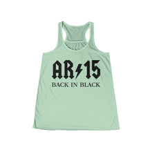 Load image into Gallery viewer, AR-15 Back in Black Women's Flowy Racerback Tank
