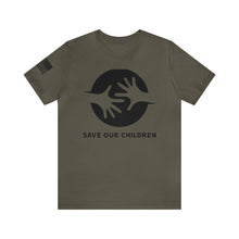 Load image into Gallery viewer, Save Our Children - Hands - Adult Men&#39;s and Women&#39;s (Unisex) T-Shirt
